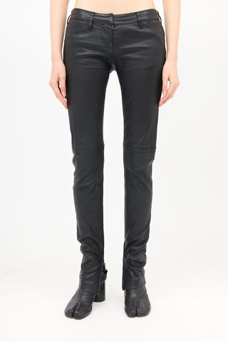 Maison Margiela Leather Slim Leg Pant