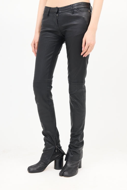 Maison Margiela Leather Slim Leg Pant