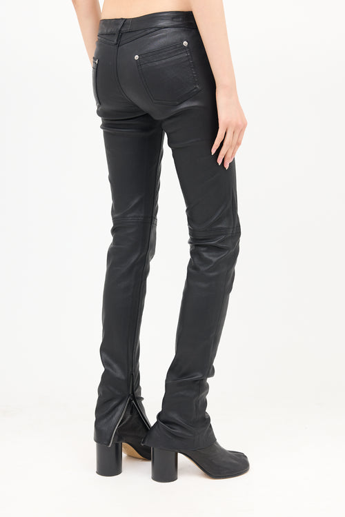 Maison Margiela Leather Slim Leg Pant