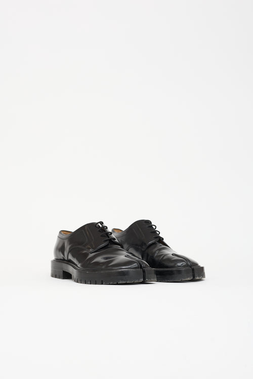 Maison Margiela Leather Tabi Lace Up Derby