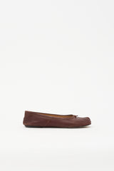 Maison Margiela Leather Tabi Flat