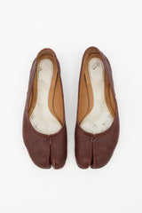 Maison Margiela Leather Tabi Flat