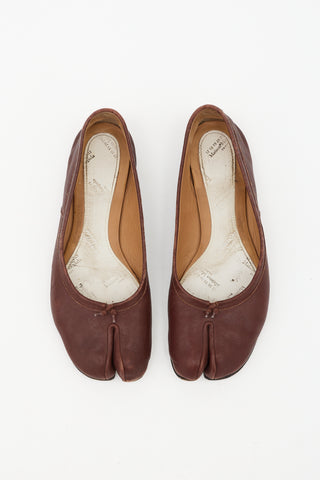 Maison Margiela Leather Tabi Flat