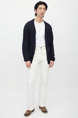 Maison Margiela Navy & Grey Knit Cardigan