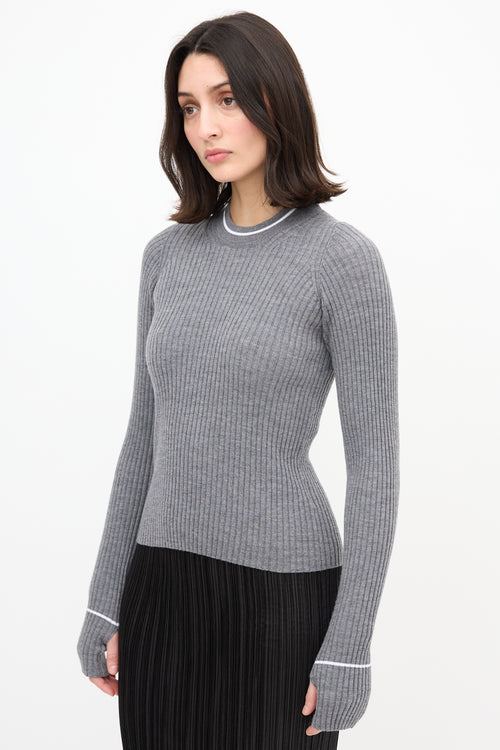 Maison Margiela Ribbed Knit Top