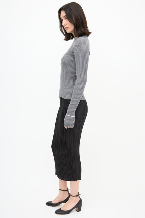 Maison Margiela Ribbed Knit Top