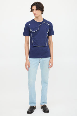 Maison Margiela SS 2008 Navy Panelled T-Shirt
