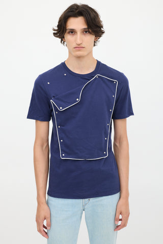 Maison Margiela SS 2008 Navy Panelled T-Shirt