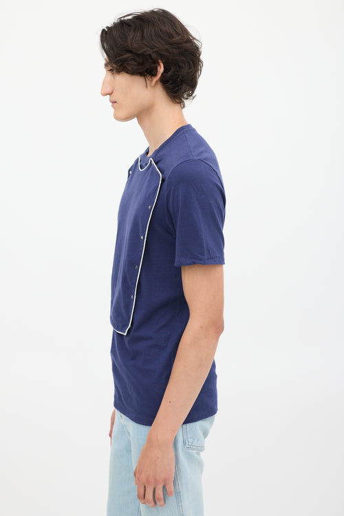 Maison Margiela SS 2008 Navy Panelled T-Shirt