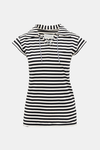 Maison Margiela Striped Cap Sleeve Top