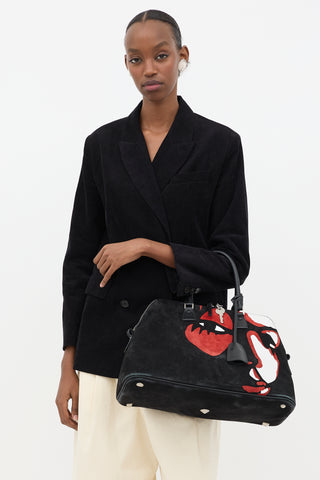 Maison Margiela Suede 5AC Face Bag