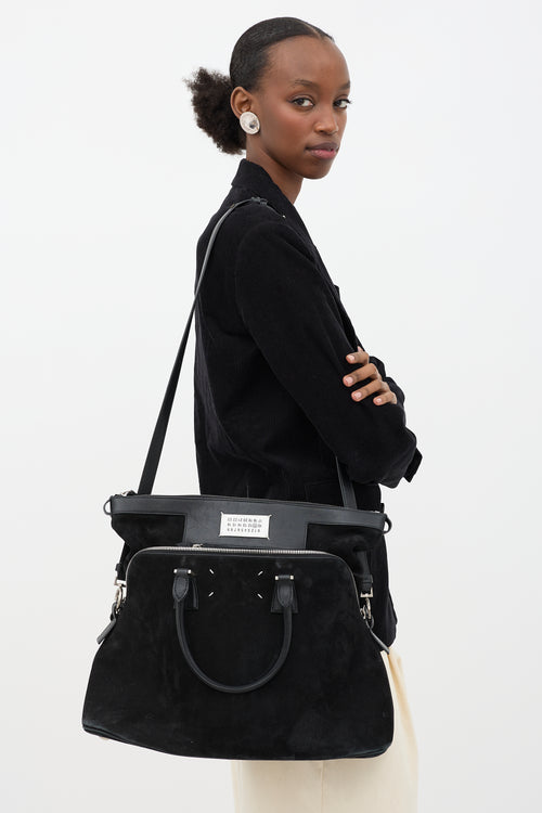 Maison Margiela Suede 5AC Face Bag