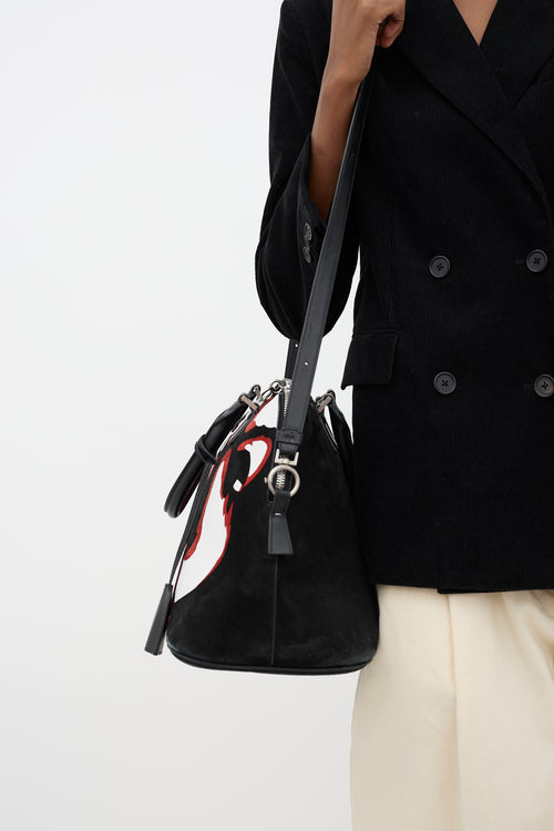 Maison Margiela Suede 5AC Face Bag