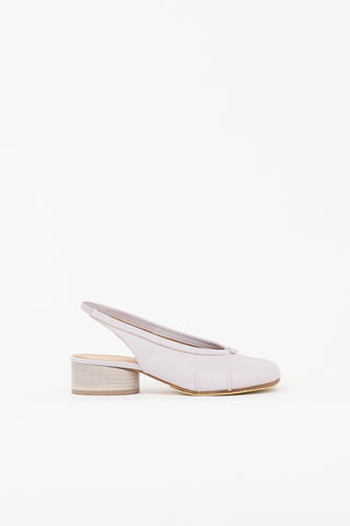 Maison Margiela Leather Tabi Slingback Pump