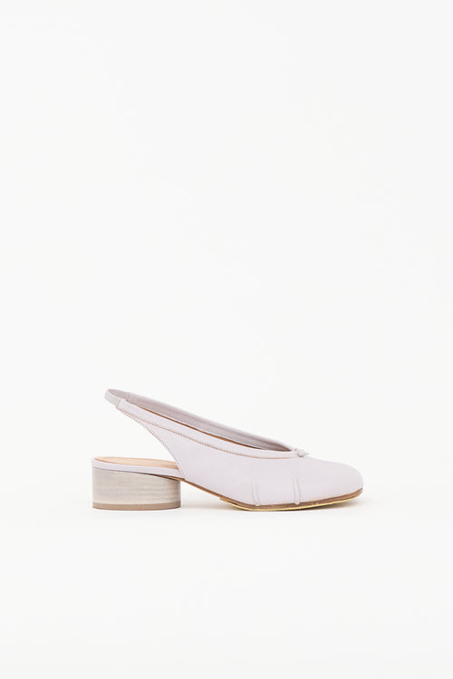 Maison Margiela Leather Tabi Slingback Pump