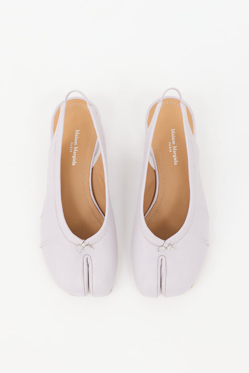 Maison Margiela Leather Tabi Slingback Pump
