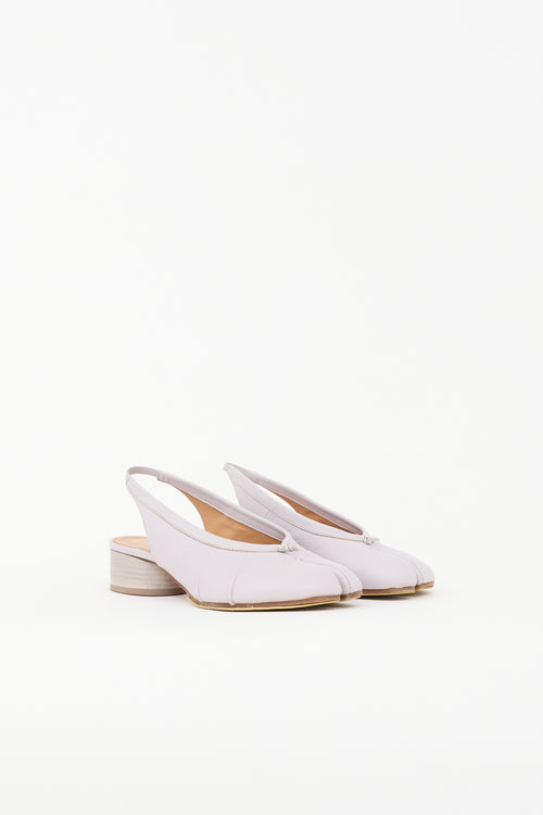 Maison Margiela Leather Tabi Slingback Pump