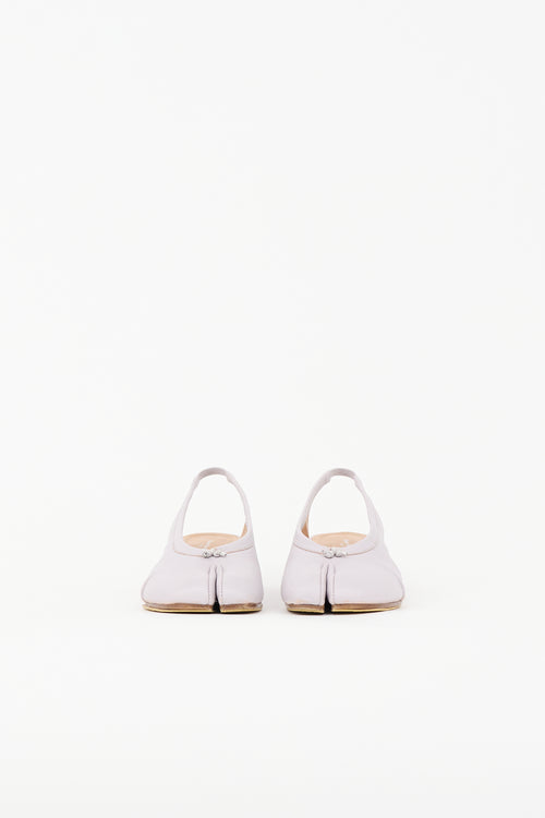 Maison Margiela Leather Tabi Slingback Pump