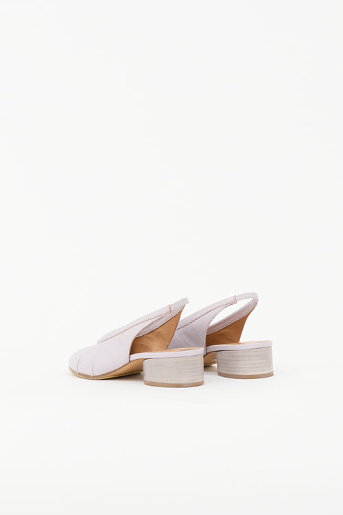 Maison Margiela Leather Tabi Slingback Pump