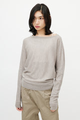 Maison Margiela Taupe Wool Sweater