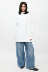 Maison Margiela White & Black Number Print Hoodie