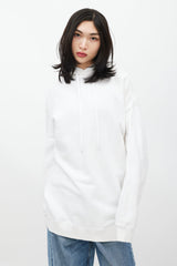 Maison Margiela White & Black Number Print Hoodie