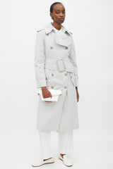 Maison Margiela White Patent Leather Snatched Classique Bag