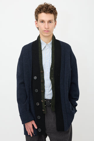 Maison Margiela Wool Hybrid Cardigan