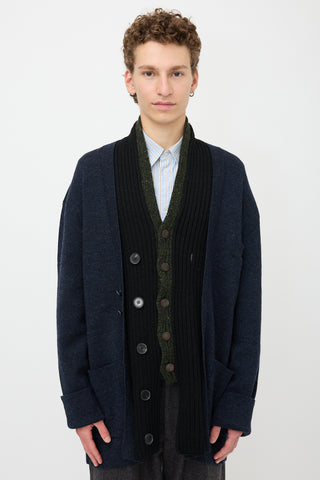 Maison Margiela Wool Hybrid Cardigan