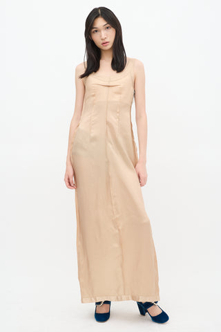 Maison Margiela X H&M Gold Lining Maxi Dress