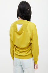 Maison Margiela Yellow Knit Wrap Sweater