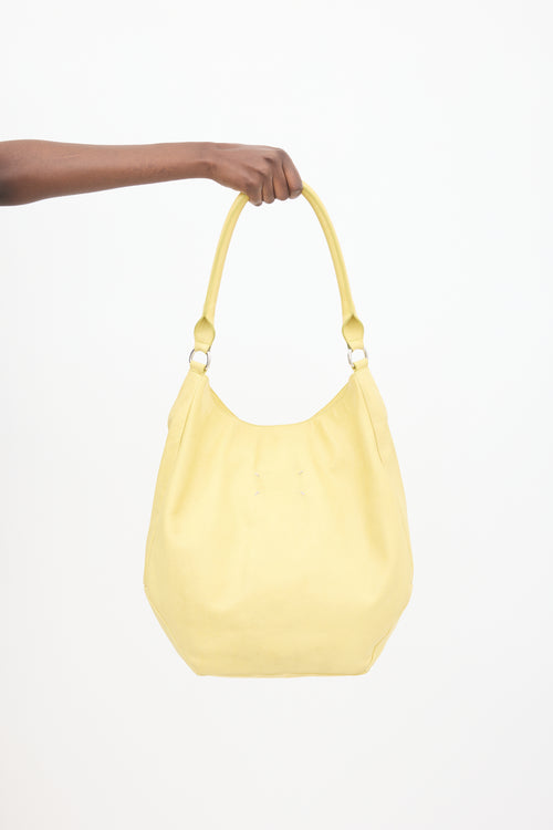 Maison Margiela Yellow Leather Shoulder Bag