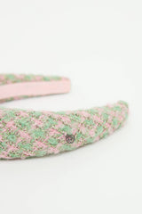 Maison Michel Tweed Metallic Headband