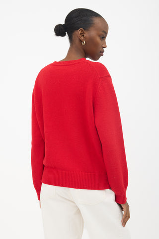 Maison Kitsuné Wool Intarsia Sweater