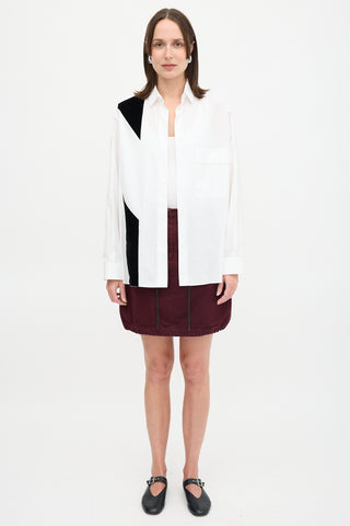 Maison Margiela 2015 Velvet Panel Shirt