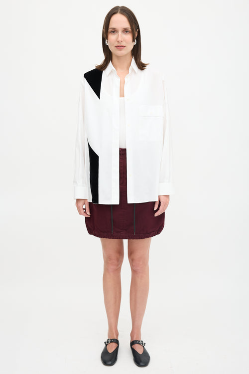 Maison Margiela 2015 Velvet Panel Shirt