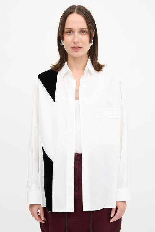Maison Margiela 2015 Velvet Panel Shirt