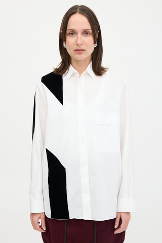 Maison Margiela 2015 Velvet Panel Shirt