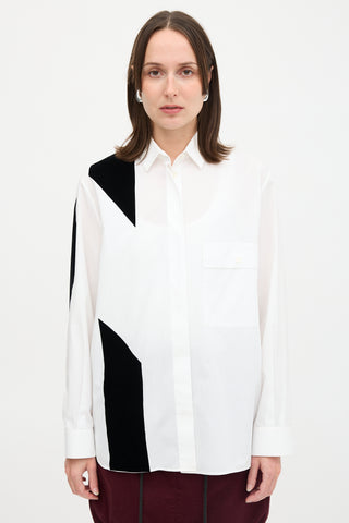 Maison Margiela 2015 Velvet Panel Shirt