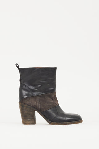 Maison Margiela Black & Brown Leather Boot