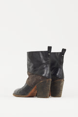 Maison Margiela Black & Brown Leather Boot