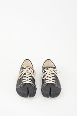 Maison Margiela Black & Cream Canvas Tabi Sneaker