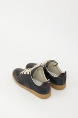 Maison Margiela Black & Dark Grey Leather & Suede Replica Sneaker