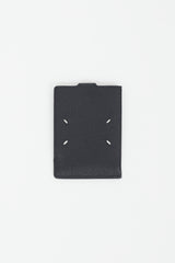 Maison Margiela Black Leather Slip Passport Holder