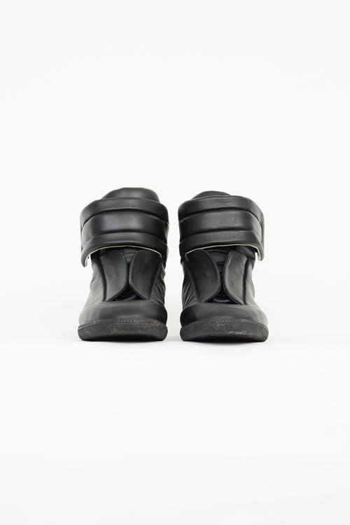 Maison Margiela Black Leather Future High Top Sneaker