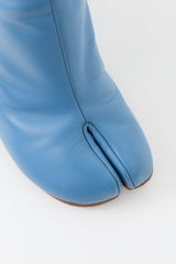 Maison Margiela Blue Leather Tabi Heeled Boot
