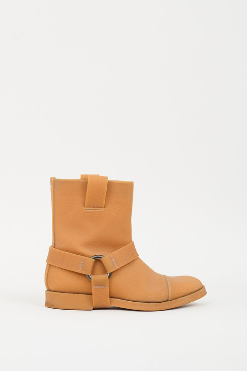 Maison Margiela Brown Rubber Harness Boot