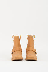 Maison Margiela Brown Rubber Harness Boot