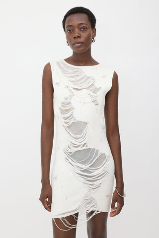 Maison Margiela Distressed Knit Dress
