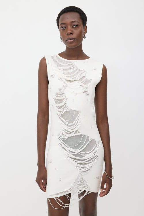 Maison Margiela Distressed Knit Dress